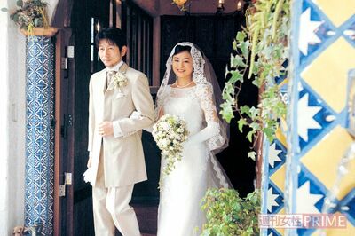 同僚だった麻里子さんとの結婚式