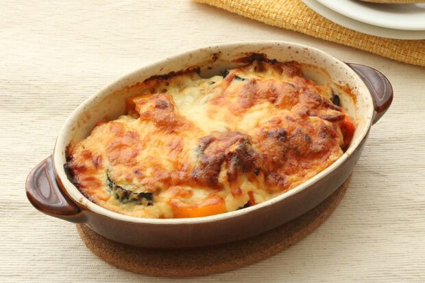 夏野菜の酒粕グラタン