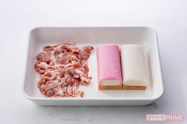 かまぼこでかさ増し（撮影／廣瀬靖士）