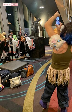 乗車もコスプレも、もう3度目だという