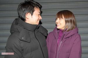 直撃に“ラブラブ対応”をみせる小林麻耶と國光さん