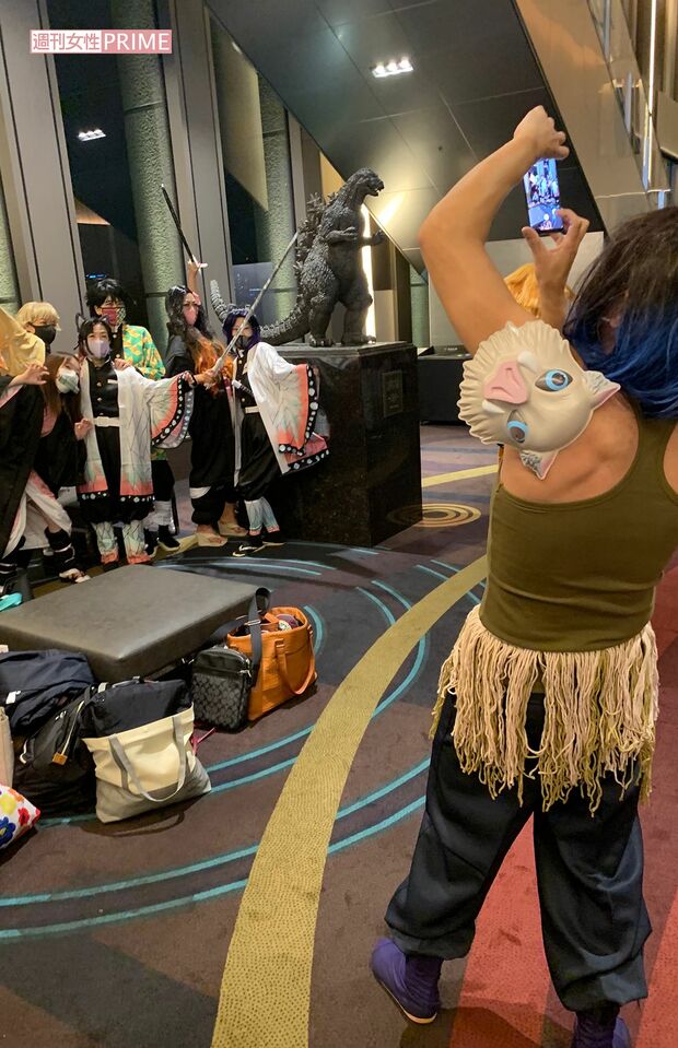 乗車もコスプレも、もう3度目だという