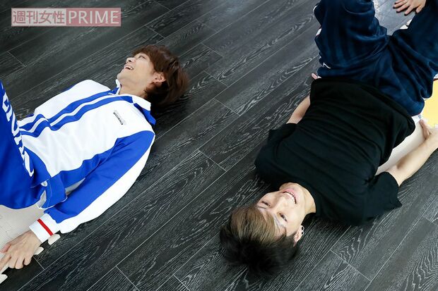 倒されたJunくん＆大輝くん。わりと女子好みのショット