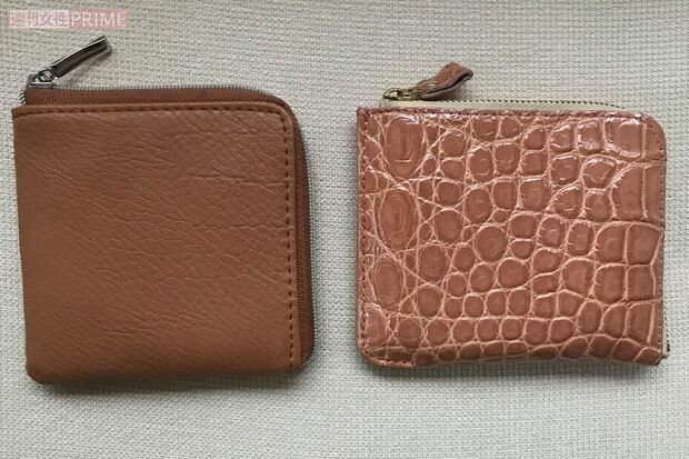 左が自宅に置いてある「食費用の財布」。右は昨年、メルカリで買った新古品の「そのほか用の財布」