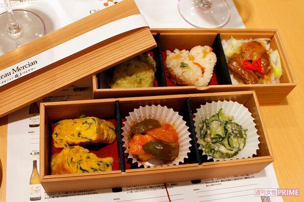 赤・白の「シャトー・メルシャン」と合う!　数量限定の「ランチBOX」（税込み1500円）は楽しみな日替わり※水曜日は『えだまめの会』定休のため販売なし