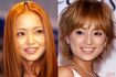 安室奈美恵(左)と浜崎あゆみ(右)