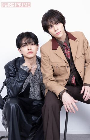 宮武颯(左)と山下幸輝(右) 撮影/吉岡竜紀