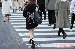 2021年の渋谷。ルーズソックスの女子高生はいなかった。校則で禁止されている高校も