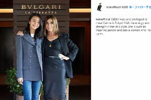 仏版『VOGUE』元編集長のロワトフェルドと(Koki,インスタグラムより)