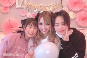 （左から）まひめろさん、ちいめろさん、琉ちゃろくん　写真提供／ちいめろさん