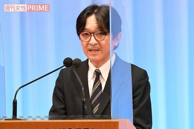 5月12日、『赤ひげ大賞』表彰式に出席し、おことばを述べられた秋篠宮さま