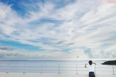 石垣島で逞しく成長していく息子の後ろ姿を撮影した写真。俵さんお気に入りの1枚