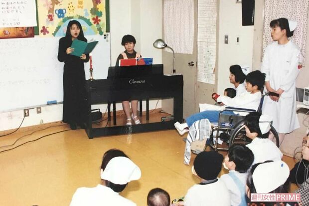 19歳から始めた小児病棟でのコンサートは堀澤のライフワークになっている