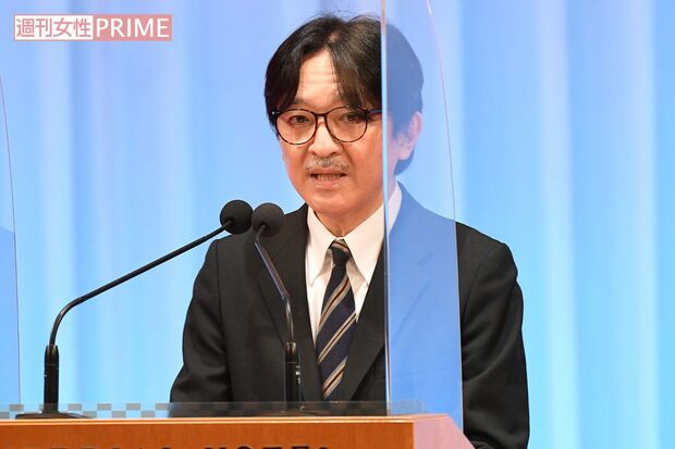 5月12日、『赤ひげ大賞』表彰式に出席し、おことばを述べられた秋篠宮さま