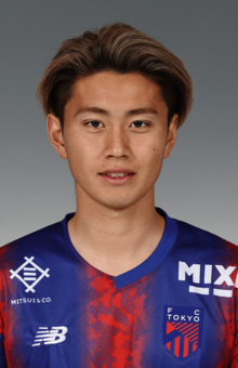 U23アジア杯で大活躍した荒木選手。熊本県出身（FC東京HPより）