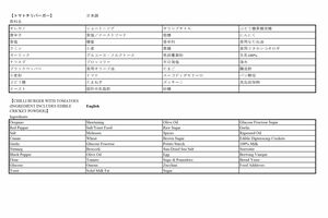 『ZIPAIR』で提供されているトマトチリバーガーの食材表には「食用フタホシコオロギ」の文字が（公式サイトより）https://www.zipair.net/ja/service/meal