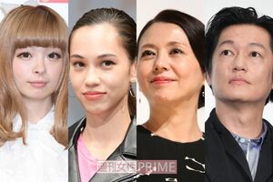 左から、きゃりーぱみゅぱみゅ、水原希子、小泉今日子、井浦新
