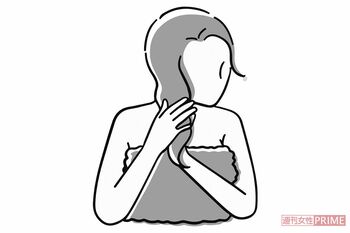 トリートメントをたっぷりつけるのはNG※イラストはイメージです