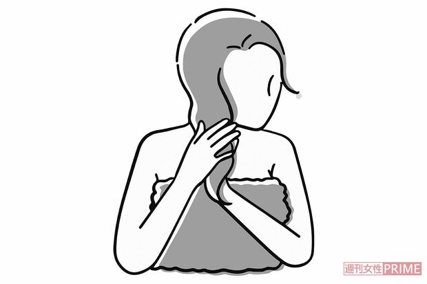 トリートメントをたっぷりつけるのはNG※イラストはイメージです