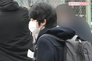 午前8時ごろ、一般受験されるため筑波大学附属高等学校に現れた悠仁さま