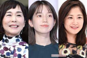 写真左から大下容子アナ、弘中綾香アナ、桑子真帆アナ