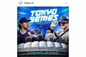 2025年春のドジャースの開幕戦は日本で開催（球団公式インスタグラムより）