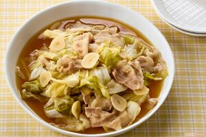 豚バラとキャベツの酢じょうゆ煮