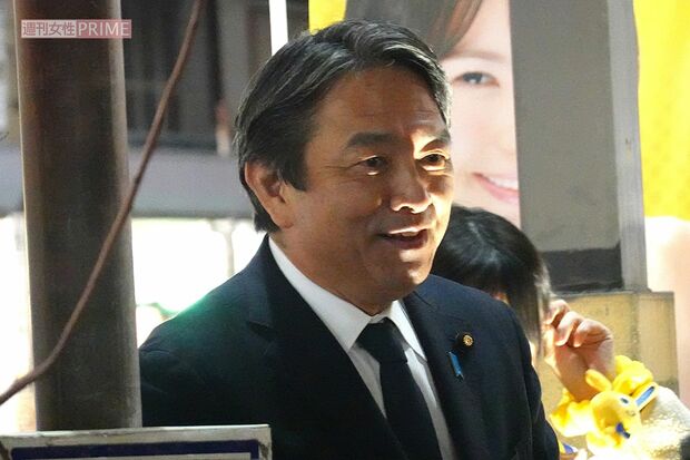 東京・三軒茶屋駅前で応援演説を行う国民民主党の榛葉賀津也幹事長　撮影／編集部