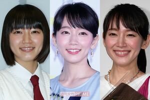 吉岡里帆（写真左から'15年・22歳、'17年・24歳、'21年・28歳）