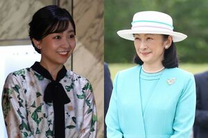 緑でリンクされた、紀子さまと佳子さま