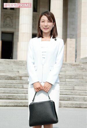 参院選に当選して初登院する塩村あやか議員（2019年）