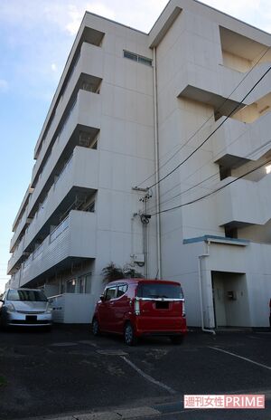 事件現場となったマンション