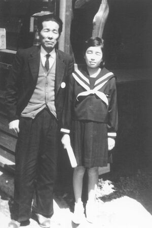 脇谷さんが中学１年のときに父と