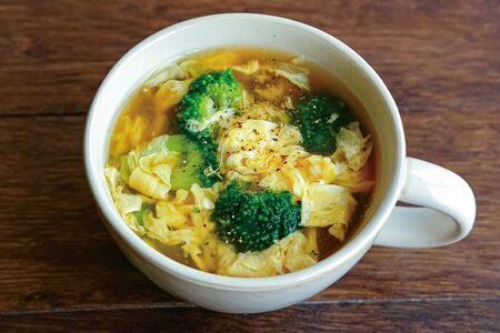 ブロッコリーのかきたまスープ 撮影/松山絵美