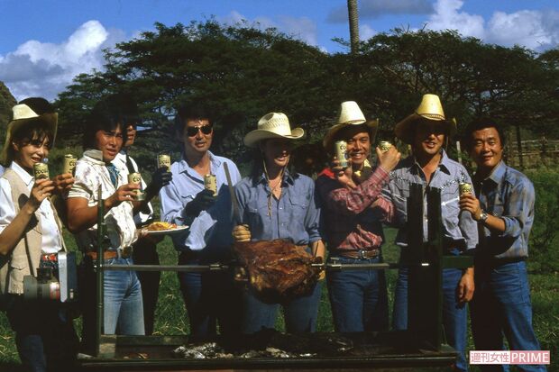 1986年、石原軍団ハワイ旅行