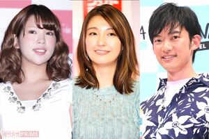 写真左から坂口杏里、木下優樹菜、DaiGo