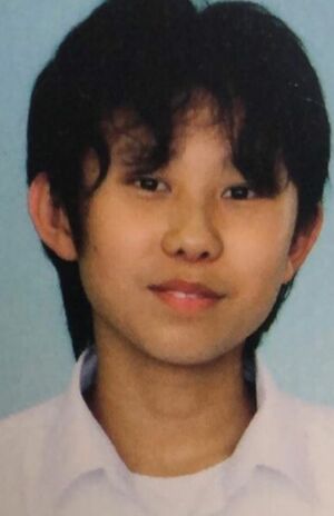 中学時代の岡庭容疑者。当時は岡庭吾義土という名前だったが通り魔事件後に改名した