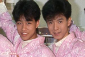 山本淳一、佐藤寛之（1989年撮影）