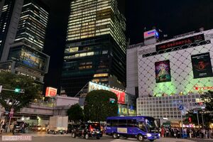 渋谷の繁華街　撮影／三九二汐莉