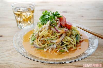 成城石井自家製冷製トムヤムスープのパクチーサラダヌードル