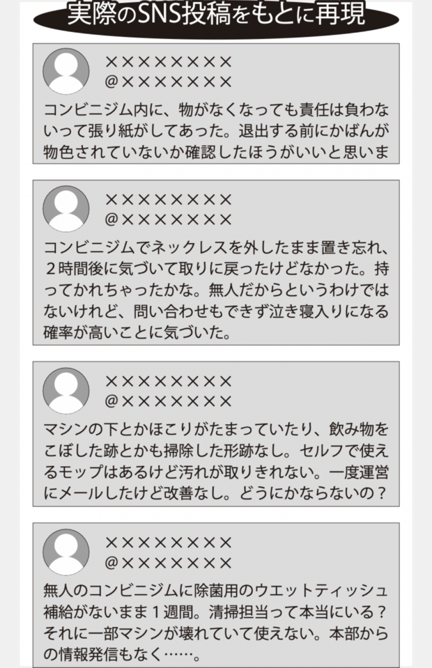 実際のトラブルのあったSNS投稿をもとに再現