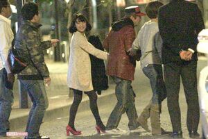 麻布十番で開催された志村けん誕生日会での一コマ（2012年）