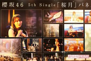 パネルには櫻坂46の本人たちの直筆サインが
