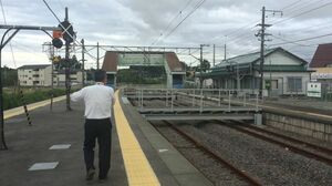 福島第一原発にいちばん近い駅・竜田駅に立つ駅員の鎌倉さん
