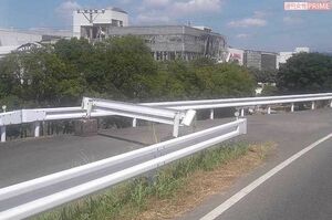 地震発生からしばらくした後、爆発が起きた『イオンモール熊本』