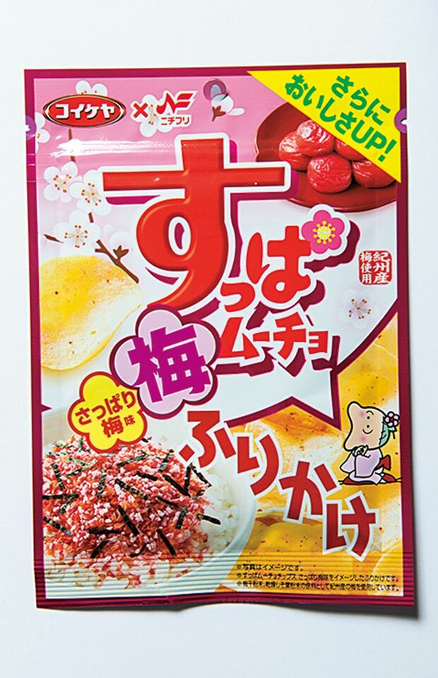 すっぱムーチョ さっぱり梅味ふりかけ ニチフリ食品（※湖池屋とのコラボ商品）／130円（税抜き）