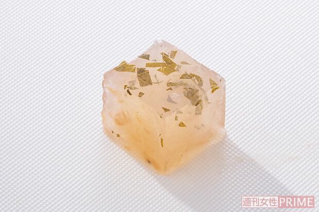 梅じそだしキューブ寒天（撮影／廣瀬靖士）