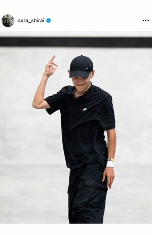 白井空良（本人インスタグラムより）