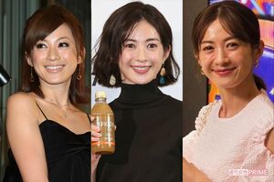 高垣麗子（2009年・30歳、2019年・40歳、2021年・42歳　※42歳は本人のインスタグラムより）