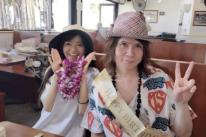 TAKESHIの誕生日にハワイを訪れたふたり